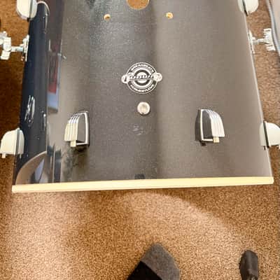 ✨ As-New Ludwig Breakbeats by Questlove 10/13/16/5x14" 4pc Drum Kit (Plus Remo Drum Heads) - Black Sparkle image 3