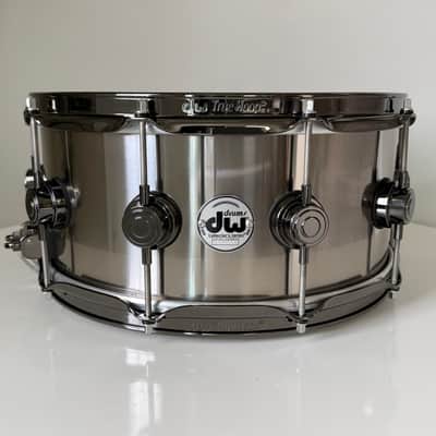 Rare DW Collector's Series 6.5x14” Black Ti Titanium Metal Snare Drum image 1