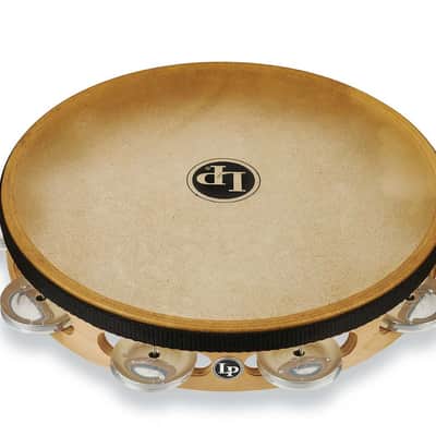 LP Pro 10 Inch Single Row Headed Tambourine - Aluminum image 1
