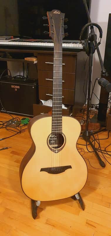 LAG Tramontane series OM T500A Natural Finish Acoustic, Solid Sitka Spruce Top image 1