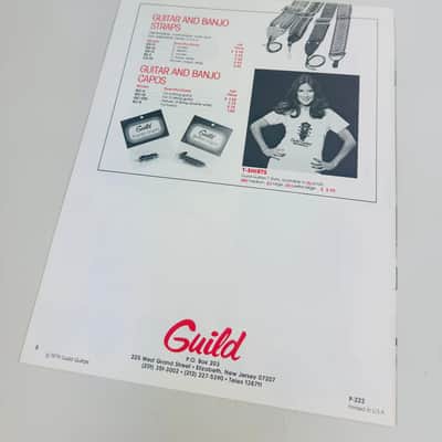 Guild "Ax-cessories" Price List 1979 image 2