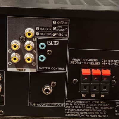 Kenwood Kenwood VR-405 is a 5.1-channel A/V surround receiver 90s  - Black image 10