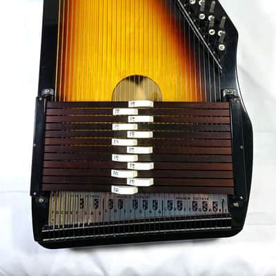 70's Rhythm Band 15-Chord 'ChromAharp' Autoharp with Original Deluxe Vinyl Gigbag image 2
