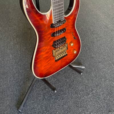 Jackson Pro Plus Series Soloist SLA3Q 2023 - Present - Amber Tiger Eye *B-Stock* image 3