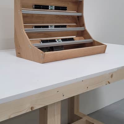 2 Many Synths 15U 126HP Eurorack case 2025 - Osmo hardwax on solid oak image 1
