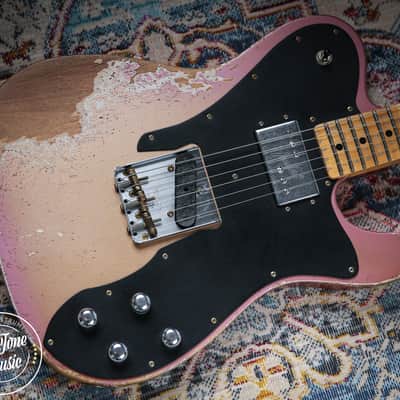 2025 Fender Custom Shop Ltd Tele Custom Heavy Relic Aged Twilight Sky image 9