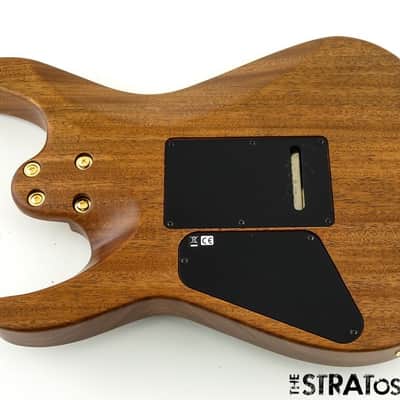 LOADED Charvel MJ DK24 HSH 2 Pt. Mahogany BODY Duncan Walnut Top Natural $20 OFF image 2