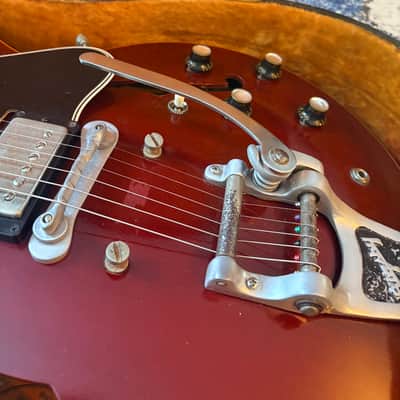 Project! 1963 Gibson ES-335TD Cherry Bigsby w/OHSC image 16