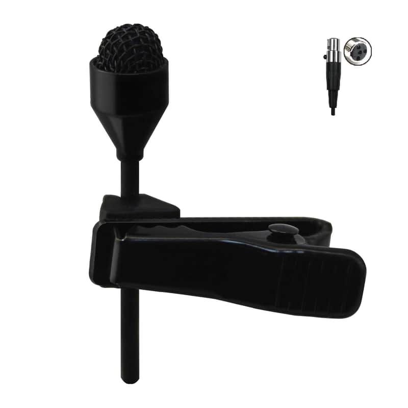 MIC-J 044 Lavalier Lapel Clip On Omni-Directional Condenser Microphone Compatible with  Wireless Transmitter (Mini XLR TA4F Connector) image 1