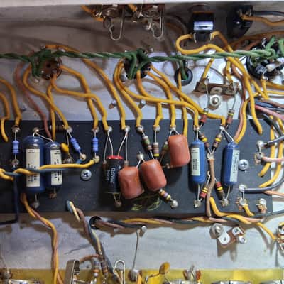 Fender Bassman Head 1968 Silverface "Black Line" Drip Edge / Blackface AB165 Circuit image 15