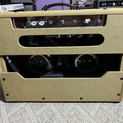 BadCat Blackcat R30 2000-2001 (Sampson Era) - Tweed with Gold Faceplate and Gold Grill Cloth image 15