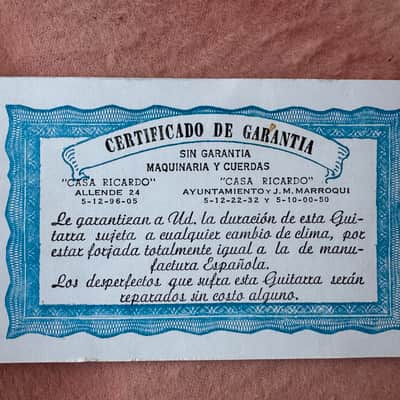 Casa Ricardo Guitarra tipo Valencia 1975 - Vintage- Good Condition image 3