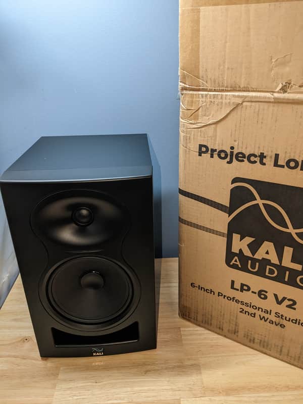 2x Pair Kali Audio LP-6 V2 Active Studio Monitor - Black image 1