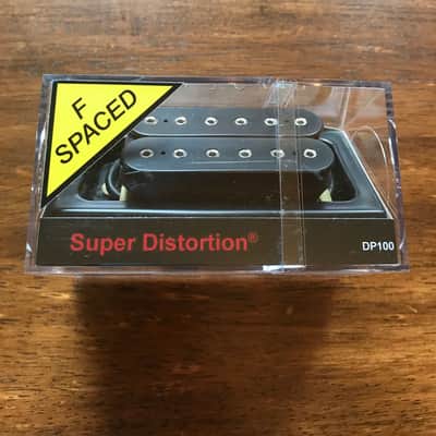 DiMarzio F-spaced Super Distortion Bridge Humbucker Black W/Chrome Poles DP 100 image 5