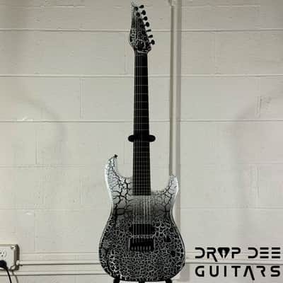 Schecter USA Custom Shop John Browne Signature Zenith 7 Baritone 7-String Electric Guitar w/ Case - Fracture White image 2