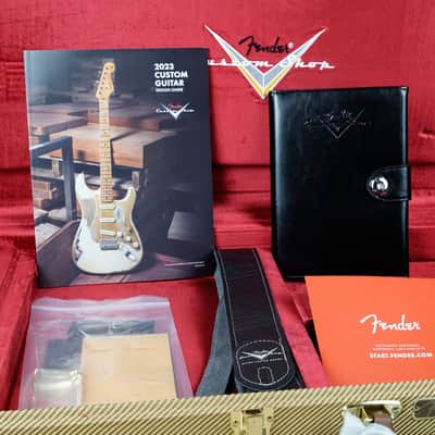 Fender Vintage Custom Shop 1957 Reissue Stratocaster TCP Time Capsule 2023 Aged White Blonde w/ OHSC image 3