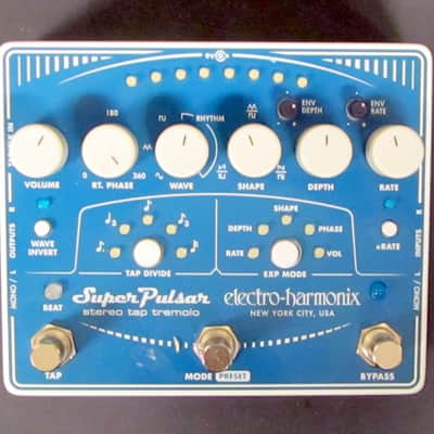 Mint Electro-Harmonix Super Pulsar Analog Stereo Tap Tremolo Mint Condition image 4
