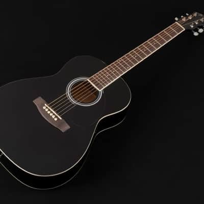 Jay Turser JJ43-PAK-BK Jay Jr. Series 3/4 Size Acoustic Dreadnought Guitar- Black image 2