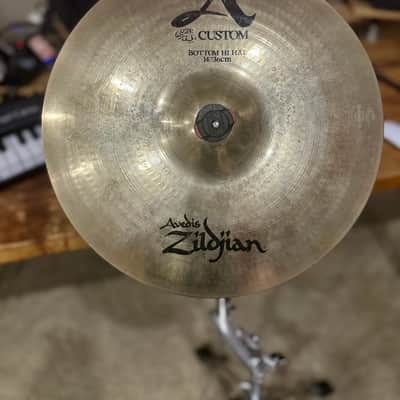 Zildjian 14" A Custom Hi-Hat Cymbals (Pair) 1991 - Present - Brilliant image 4