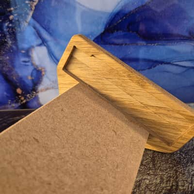 Solid Oak 30° Synth Stand for Donner L1 – Handmade by Synths and Wood UK image 16
