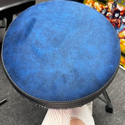 Pearl D1500BLST Drum Throne Blue Extreme Comfort Round Seat image 2
