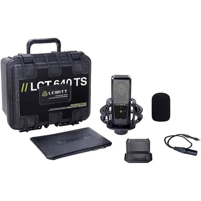 LEWITT LCT 640 TS Multi-Pattern Large-Diaphragm Condenser Microphone with Shockmount Regular Black image 6