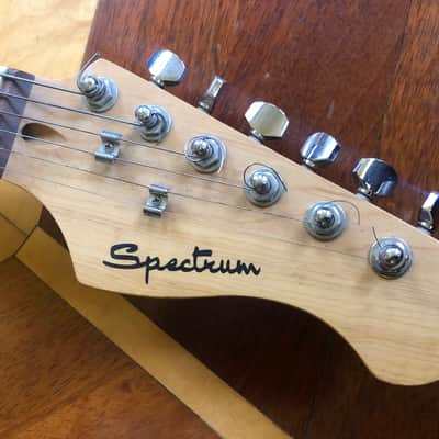 100% Original Vintage Spectrum Stratocaster Style Black Electric Guitar image 7