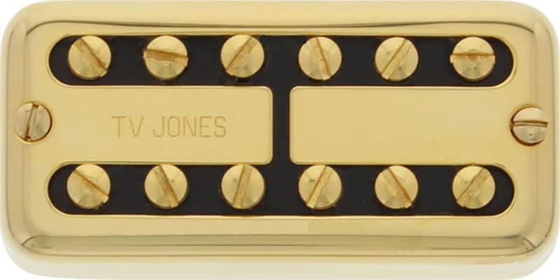 TV Jones TV Classic Humbucker Neck Pickup, Universal Mount, Gold image 1