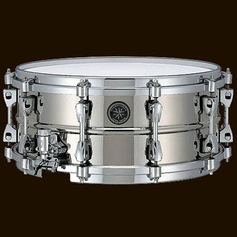 Tama PBR146 Starphonic Snare Drum Nickle Plated Brass 6" x14" image 1