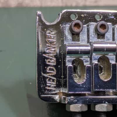Vintage Floyd Rose FRT-2 Fernandes Headbanker 80's Chrome image 4