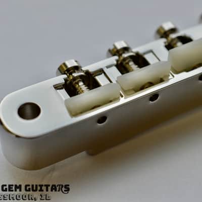 New! Gibson OEM ABR-1 Bridge with posts and thumbwheels - ABS Saddles - Nickel Finish fits Les Paul Standard, ES-335, SG Standard and others! Tune-a-Matic image 7