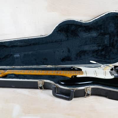 Fender American Standard Stratocaster 50th Anniversary 1996 Black USA w/ Hard Case image 2