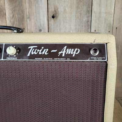 Fender Twin 6GB 1961 - Rough Blonde Tolex Original, serviced, with original cover image 11