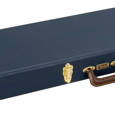 Fender Classic Series Wood Guitar Hard Case - Strat/tele, Navy Blue image 4