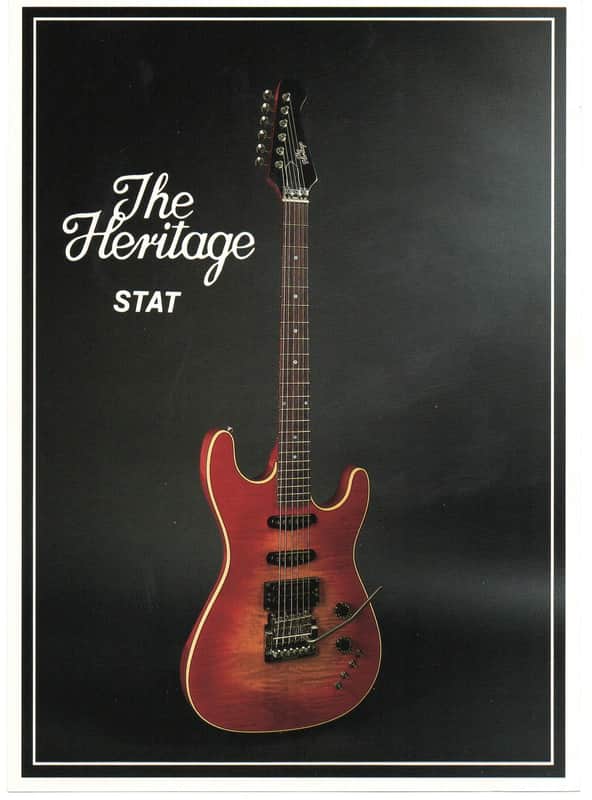 Heritage Guitars-STAT, promotional print/cut sheet, 1988 image 1