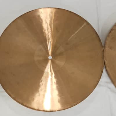 Vintage Zildjian Amir 14" Hi-Hat Cymbals Pair 970g/1388g USA 1980s image 6
