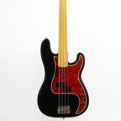 1976 Fender Precision Bass Fretless Maple Neck | Black Finish, Original Case image 5