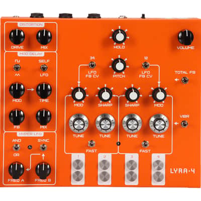 SOMA Laboratory Lyra-4 Organismic Drone Synthesizer (Orange)