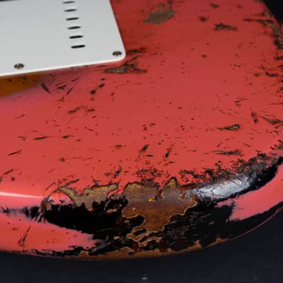 Fender Custom Shop Ltd. 60/63 Stratocaster NEW - Fiesta Red over Sunburst Heavy Relic image 12