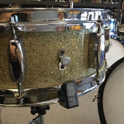 Rogers Vintage Holiday Eagle Badge Drum Shells 4 Piece - Aged Silver Sparkle image 8
