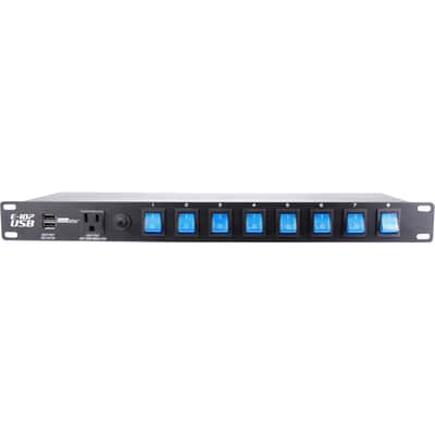 Eliminator Lighting E-107USB Rack Mount Power Center image 1