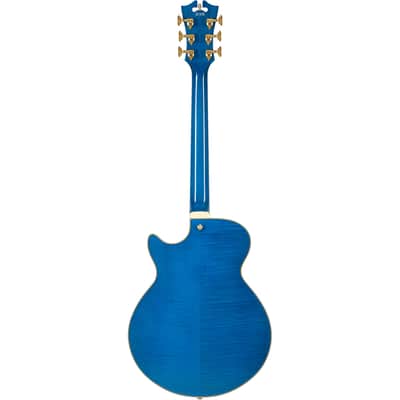 D'Angelico Grateful Dead Premier SS Semi-hollowbody Electric Guitar - Red, White, and Blue Lightning Bolt image 5