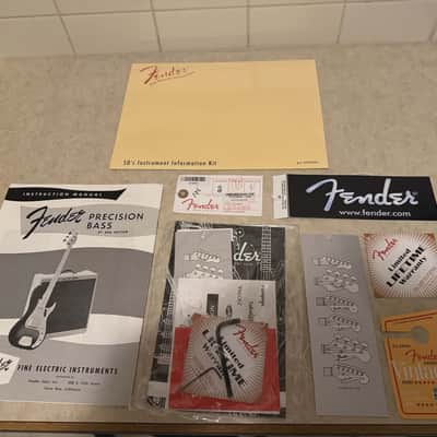 NEW Never Played Fender American Vintage '58 Precision Bass 2013 - 2017 - 3-Color Sunburst image 14
