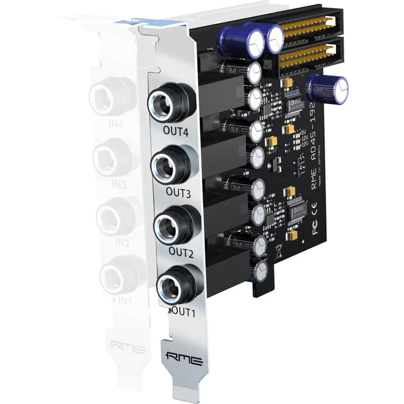 RME AO4S-192 AIO HDSPe Analog Output Expansion Board image 1