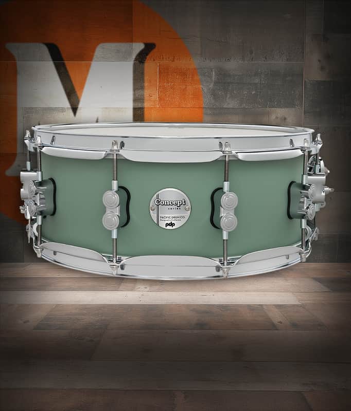 PDP Concept Maple 5.5x14 Satin Seafoam FinishPly Snare (PDCM5514SSSF) image 1