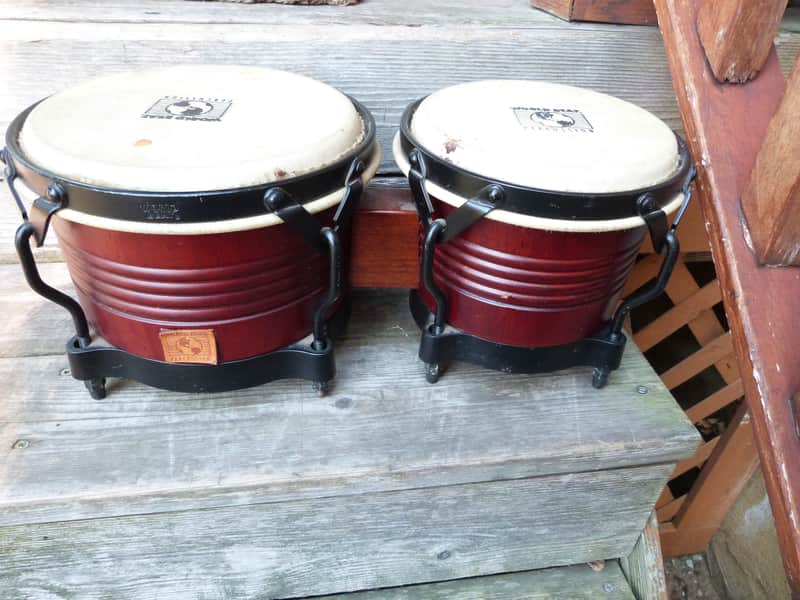 World Beat  professional bongos  cherry image 1