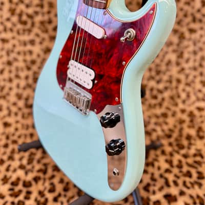 Fender Duo Sonic - Kurt Cobain Mods + Upgrades 2017 - Sonic Blue image 3