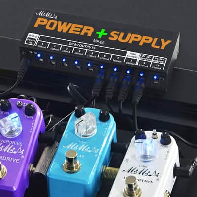 Guitar Pedal Power Supply Adapter Station, 10 Isolated DC Outputs for 9V/12V/18V Effect PedalBoard image 6