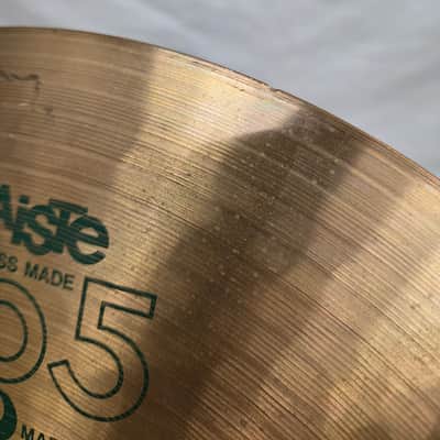 Paiste 14" 505 "Green Label" Heavy Hi-Hat Cymbals (Pair) 1980 - 1985 - Traditional (C020-C4) image 3