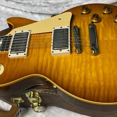 NEW ! Gibson Custom Shop 1959 Les Paul - Golden Poppy Burst - Authorized Dealer - Hand Picked Curly Maple Flame Top - VOS - 8.6 lbs - G07179 image 9